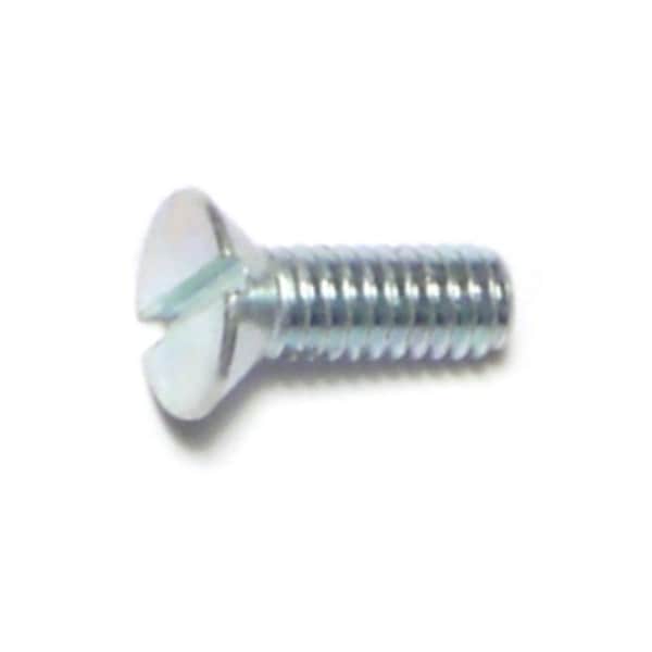 Midwest Fastener #5-32 x 1/2 in Slotted Flat Machine Screw, Zinc Plated Steel, 70 PK 61367 - main